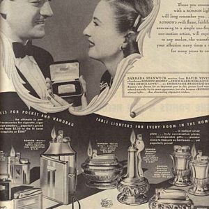 Ronson Lighter Ad 1947