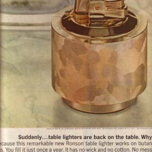 Ronson Lighter Ad 1964