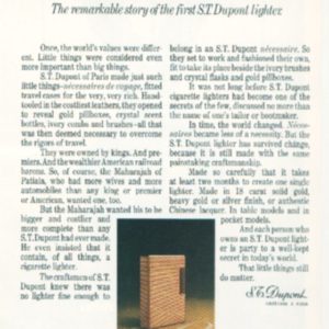 S.T. Dupont Lighter Ad 1972