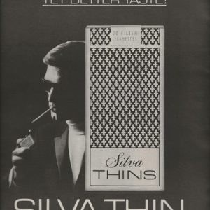 Silva Thins Cigarettes Ad 1969