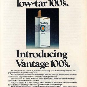 Vantage Cigarettes Ad 1977