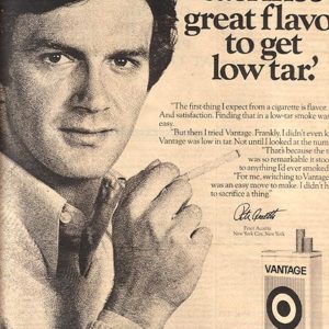 Vantage Cigarettes Ad 1979