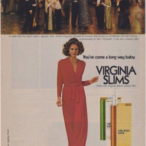 Virginia Slims Cigarettes Ad 1977