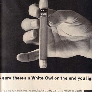 White Owl Cigars Ad 1962