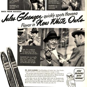 White Owl Cigars Ad October 1940