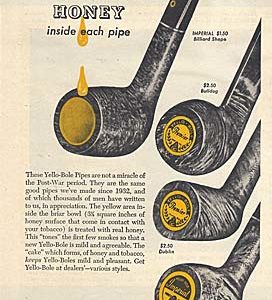 Yello-Bole Pipes Ad 1946