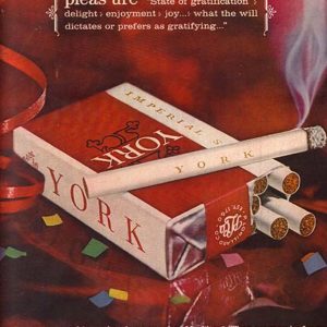 York Cigarettes Ad November 1963