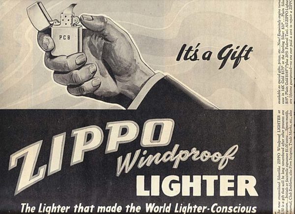 Zippo Lighter Ad 1946