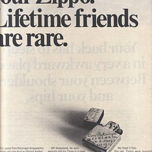 Zippo Lighter Ad 1968