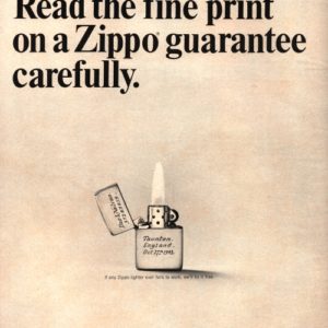 Zippo Lighter Ad April 1967