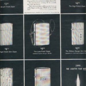 Zippo Lighter Ad December 1959