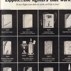 Zippo Lighter Ad December 1962