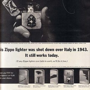 Zippo Lighter Ad November 1964