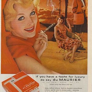 du Maurier Cigarettes Ad 1958