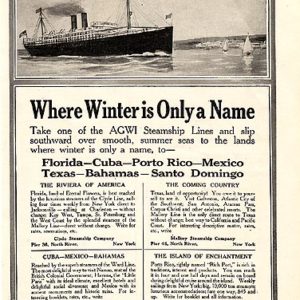 AGWI Steamship Lines Ad 1914