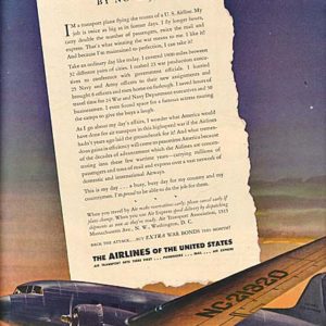 Airlines of the United States Ad October 1943
