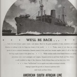 American South African Line Ad 1944