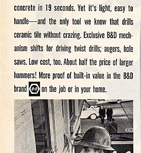 Black & Decker Ad 1963