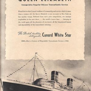 Cunard Line Ad 1946