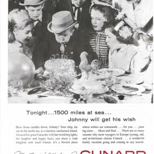 Cunard Line Ad 1958