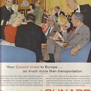 Cunard Line Ad 1960