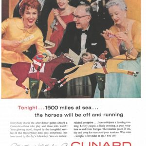 Cunard Line Ad July 1958