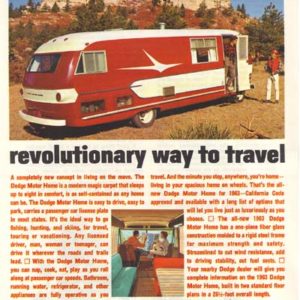 Dodge Motor Home Ad 1963