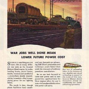 GM Diesel Power Locomotives Ad 1943