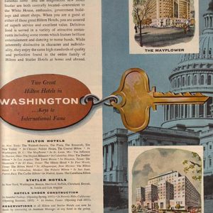 Hilton Hotels Ad 1955