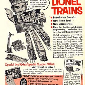 Lionel Toys Ad 1952