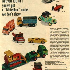 Matchbox Toys Ad 1966