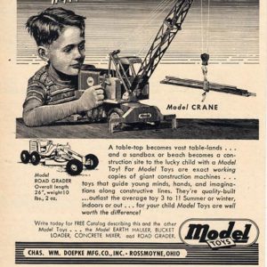 Model Toys Ad 1949