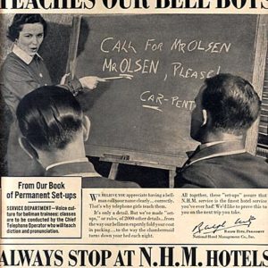 National Hotel Management Ad 1938