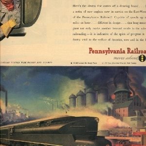 Pennsylvania Railroad Ad 1945