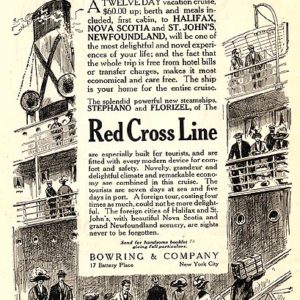 Red Cross Line Ad 1912