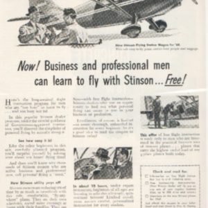 Stinson Ad 1948