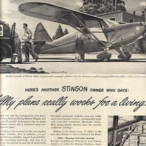 Stinson Ad July 1947