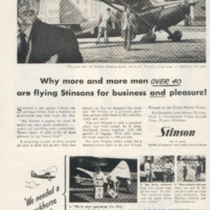 Stinson Ad May 1948