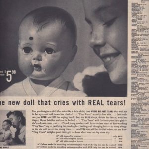 Tiny Tears Toy Ad 1950