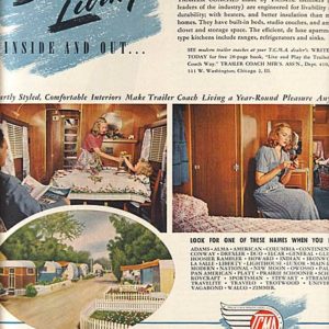 Trailer Coach Manufacturers Association Ad 1947