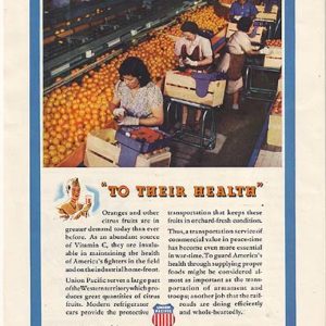 Union Pacific Railroad Ad 1943