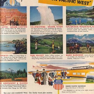 Union Pacific Railroad Ad 1955