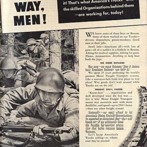 American Trucking Industry WW2 Ad 1942