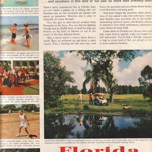 Florida Travel Ad 1958