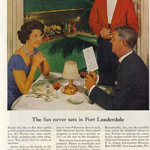 Fort Lauderdale Florida Travel Ad 1960