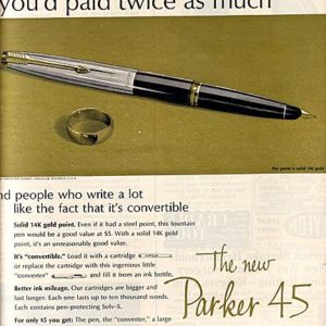 Parker Pens Ad 1963