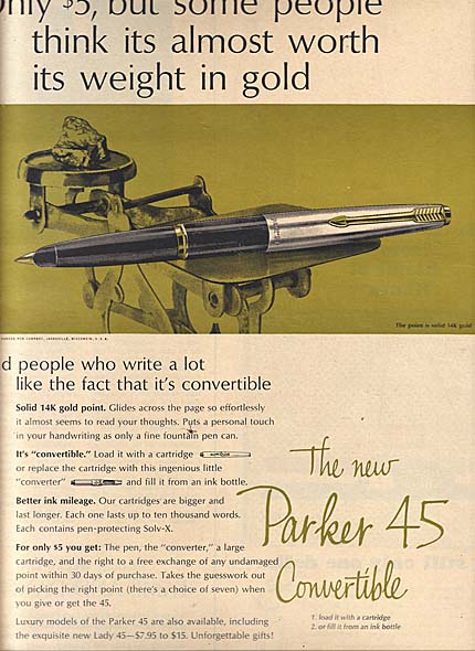 Parker Pens Ad June 1963 – Vintage Ads and Stuff