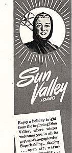 Sun Valley Idaho Travel Ad 1949