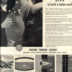 United States Rubber Company WW2 Ad March 1944