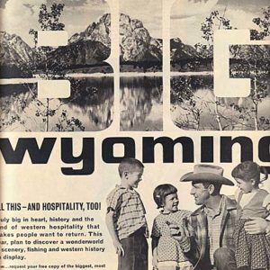 Wyoming Travel Ad 1963